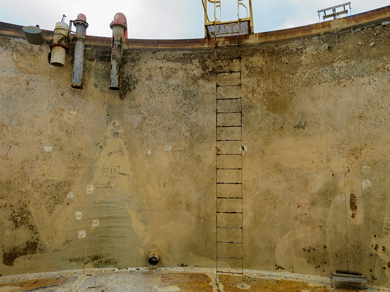 Fire water tank restoration in Gladstone, QLD